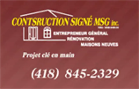 Construction Signé MSG