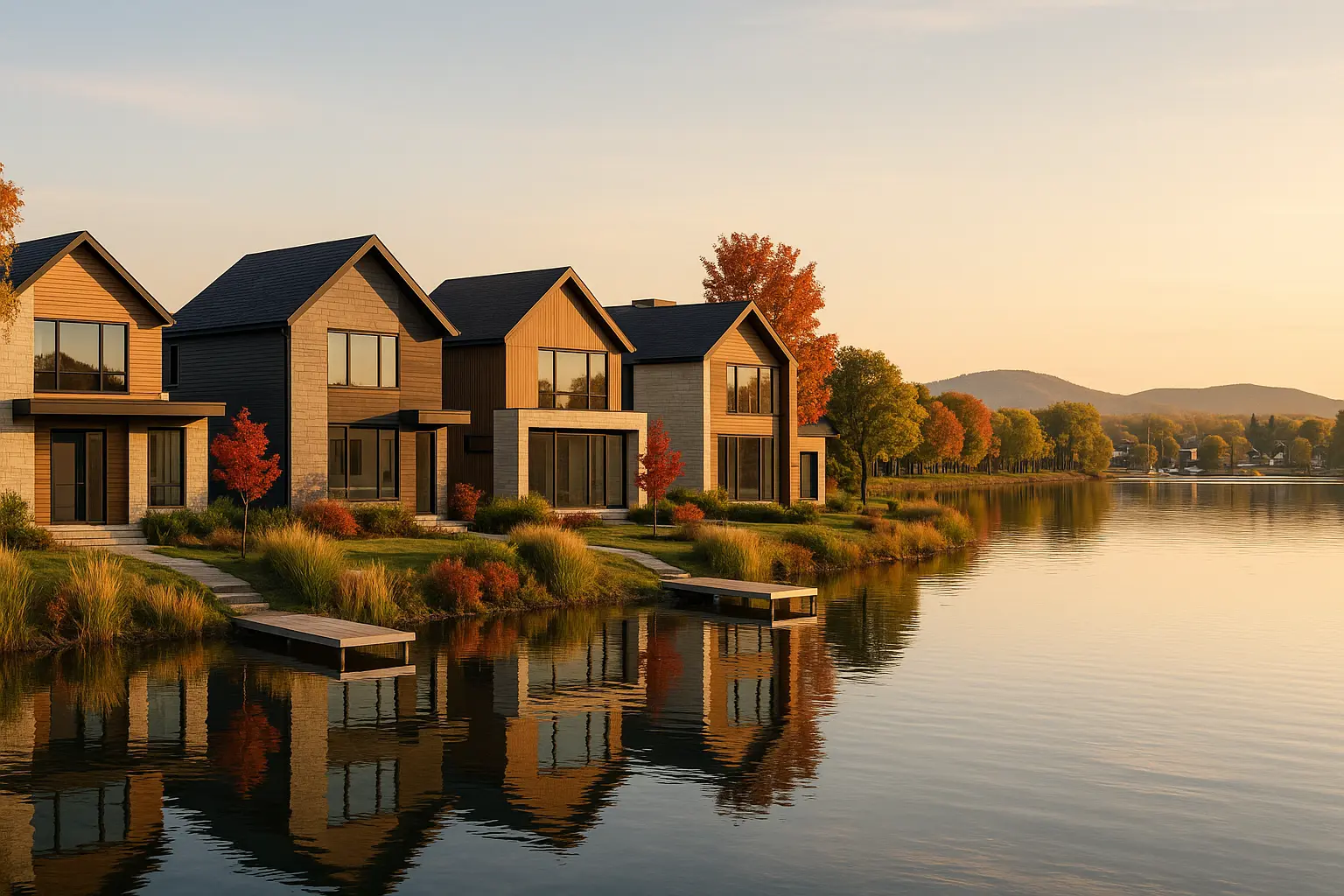 Maisons neuves à Sainte-Marthe-sur-le-Lac