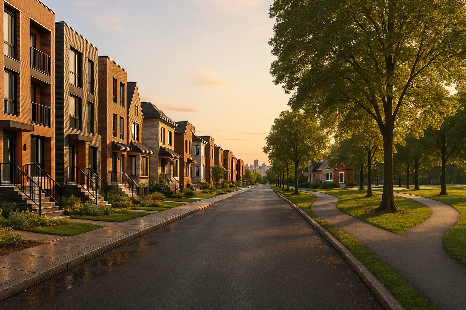 Maisons neuves à Mercier–Hochelaga