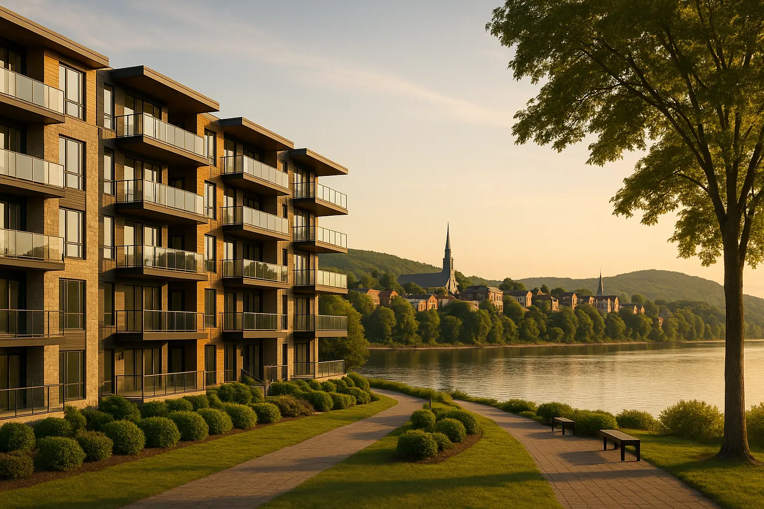 Condos neufs à louer à Portneuf