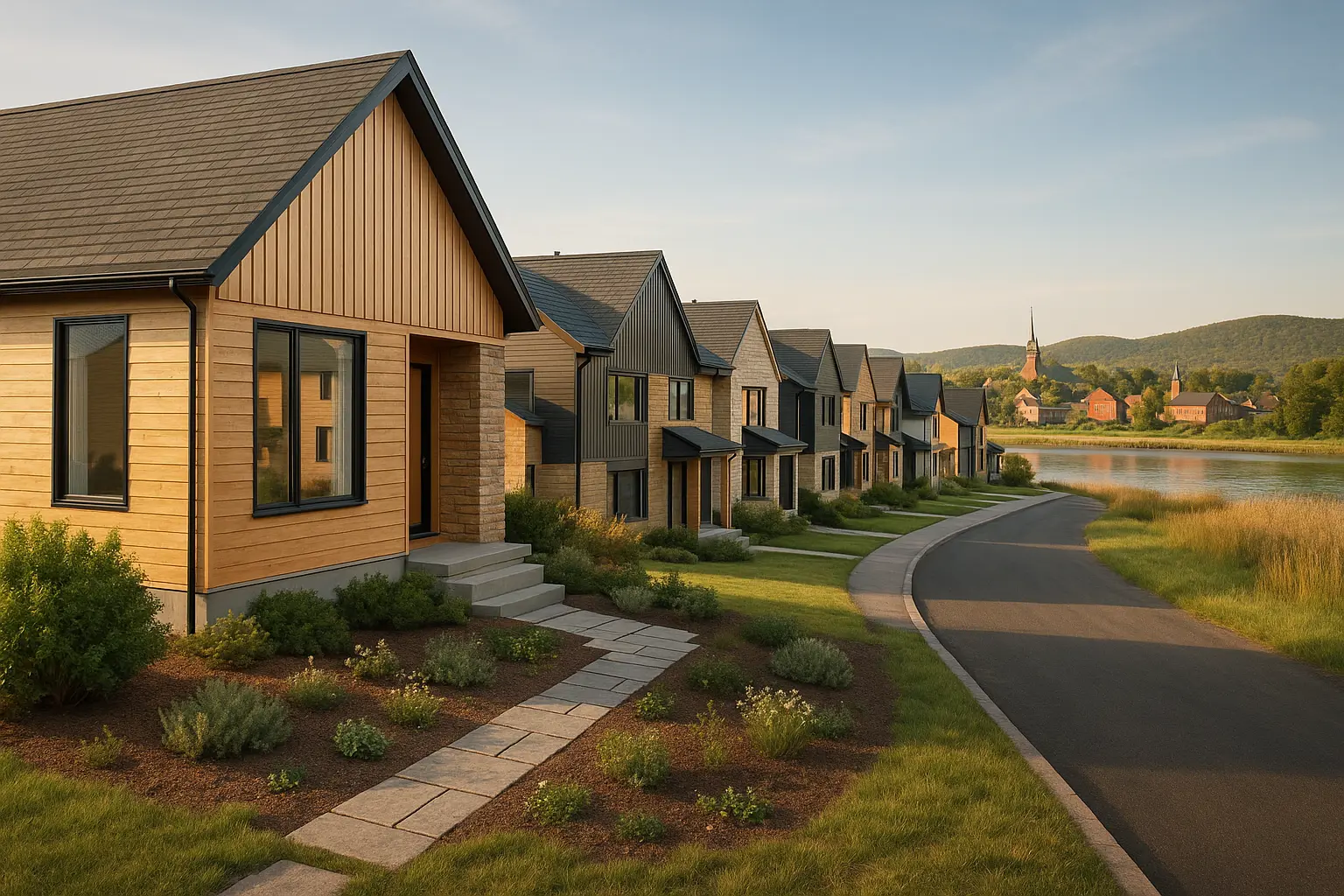 Maisons neuves à Wolinak