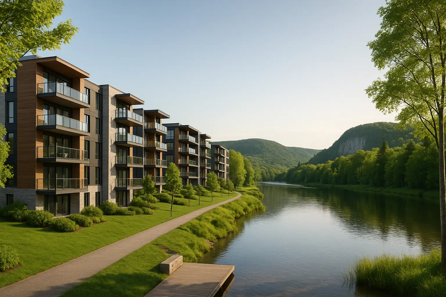 Condos neufs à Sainte-Catherine-de-la-Jacques-Cartier