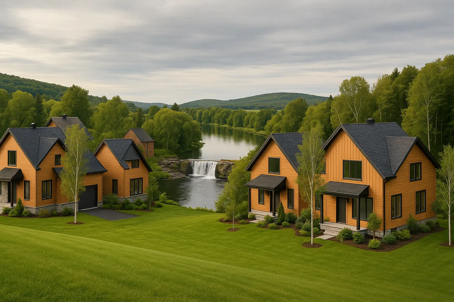 Maisons neuves à Kingsey Falls