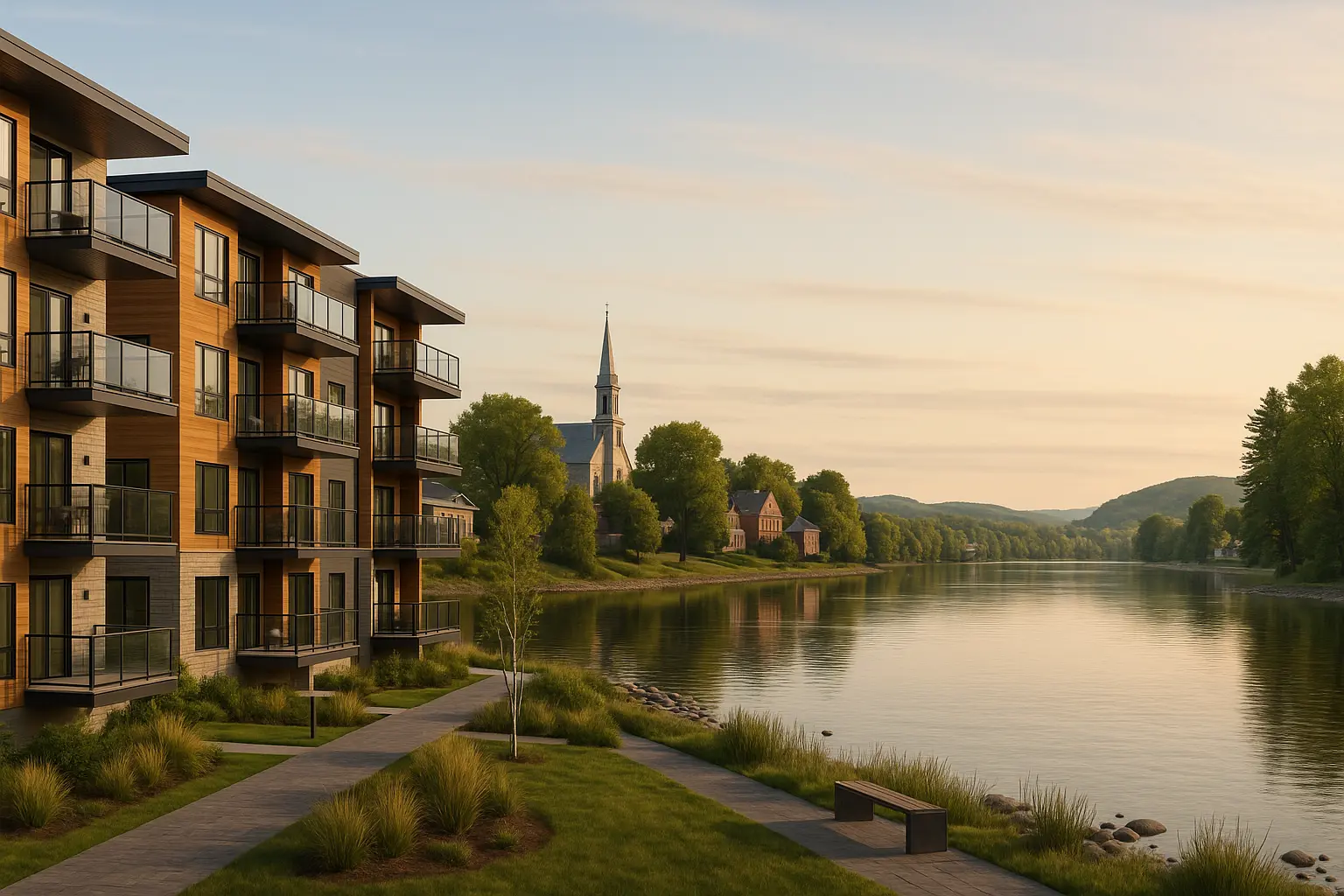 Condos neufs à louer à Batiscan