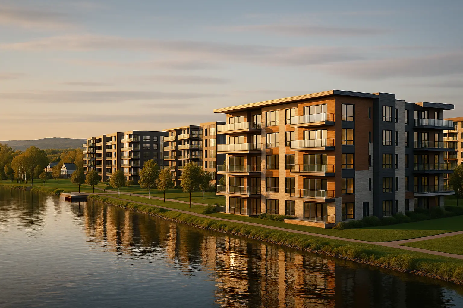 Condos neufs à louer à Neuville