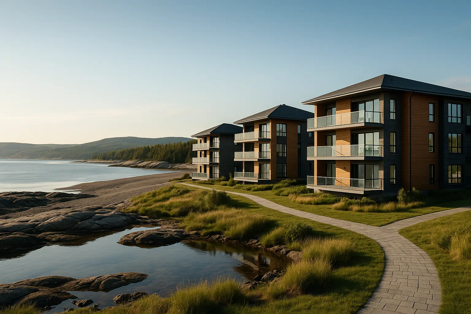 Condos neufs à vendre Chute-aux-Outardes