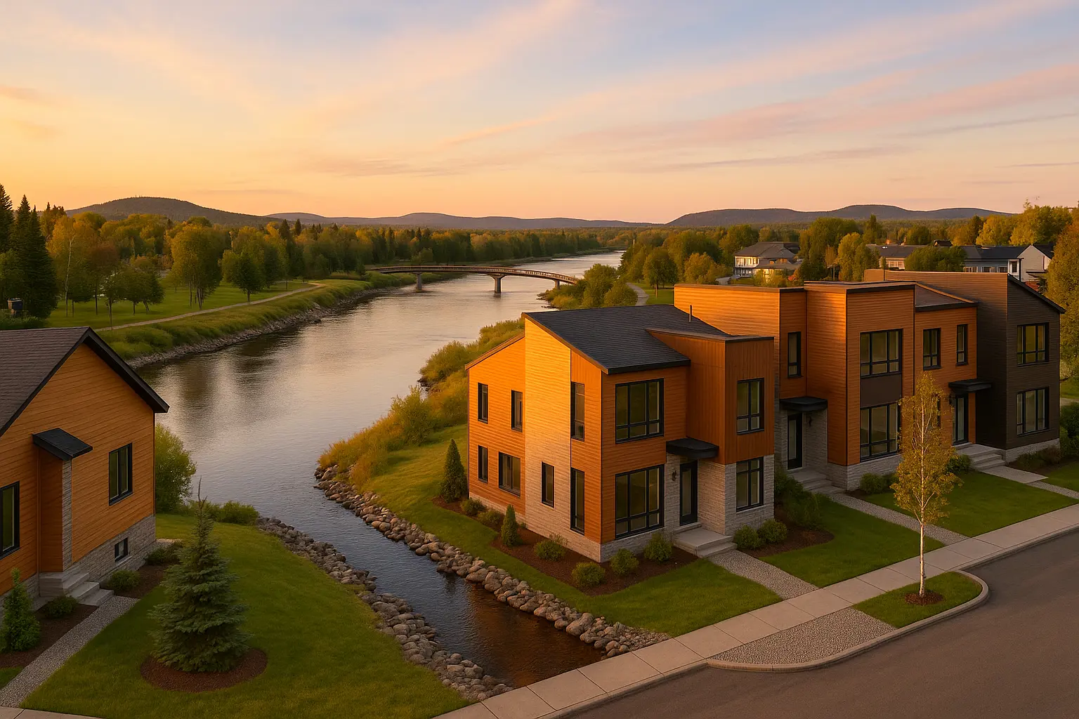 Maisons neuves à Amos