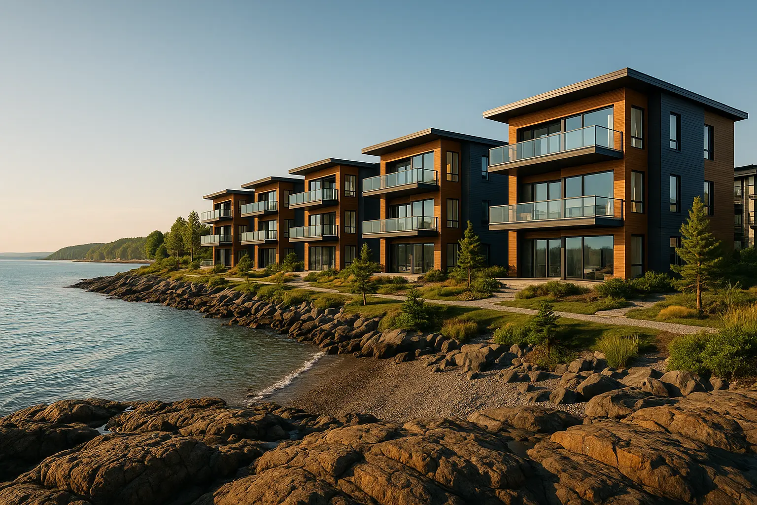 Condos neufs à Baie-des-Sables