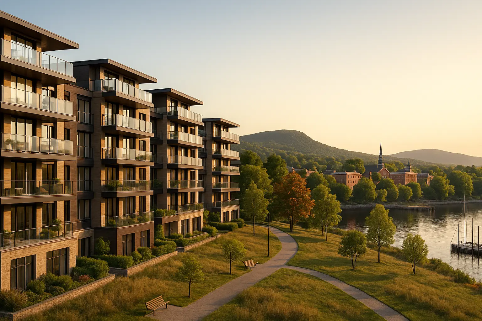 Condos neufs à louer à Falardeau