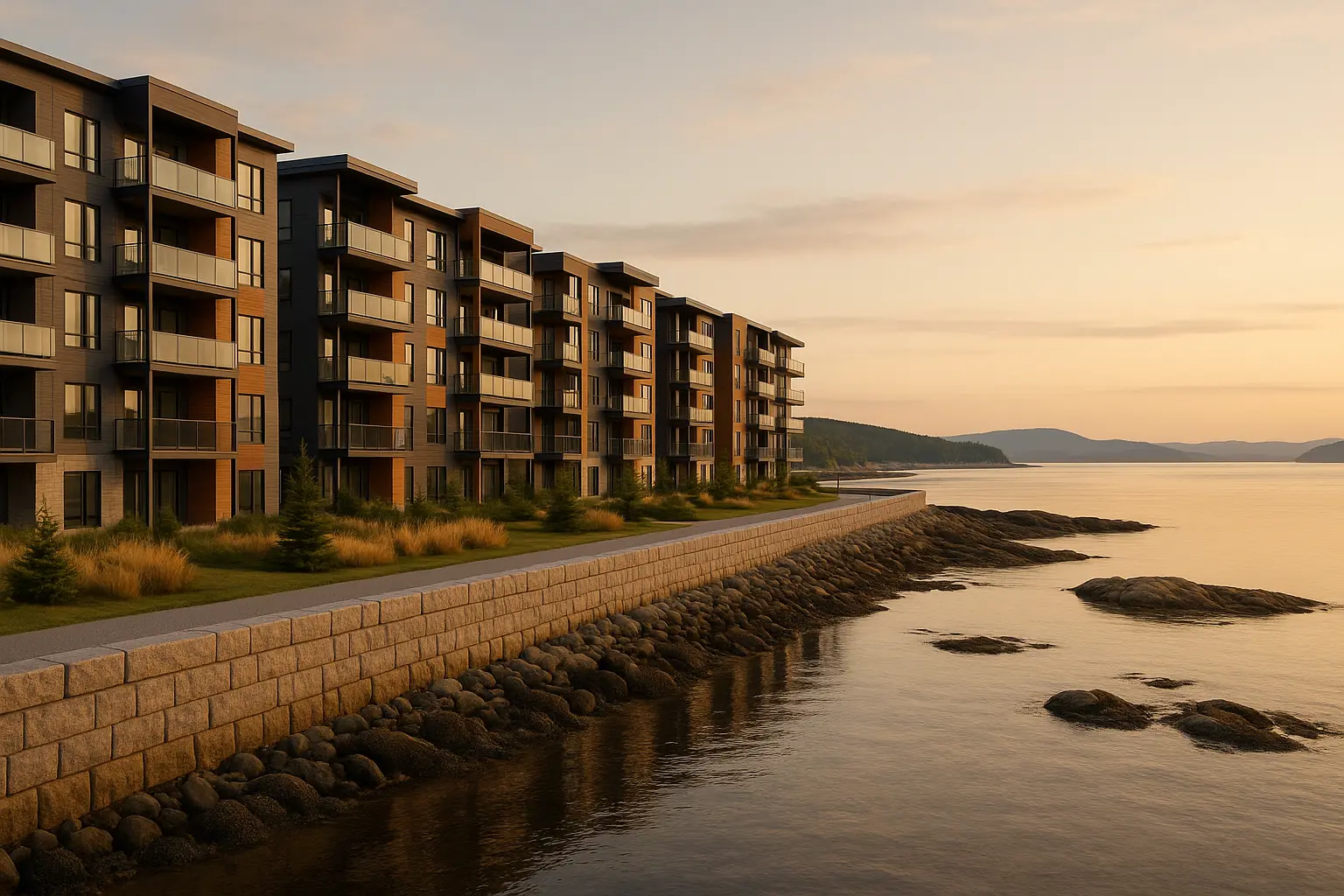 Condos neufs à louer à Baie-Comeau