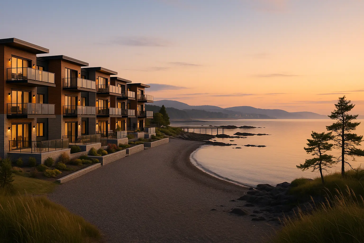 Condos neufs à louer à Baie-des-Sables