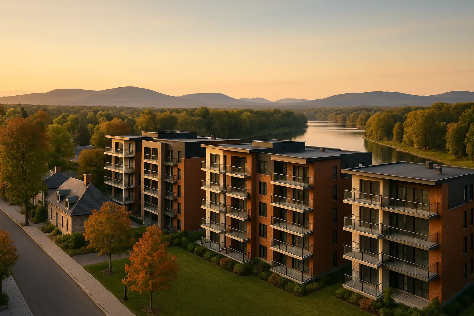 Condos neufs à louer à Lachute