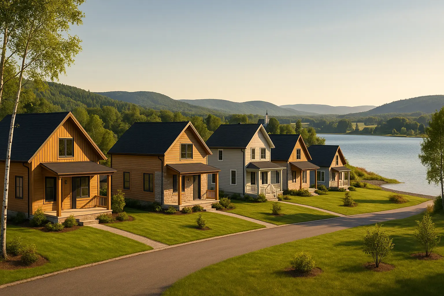 Maisons neuves à Hébertville
