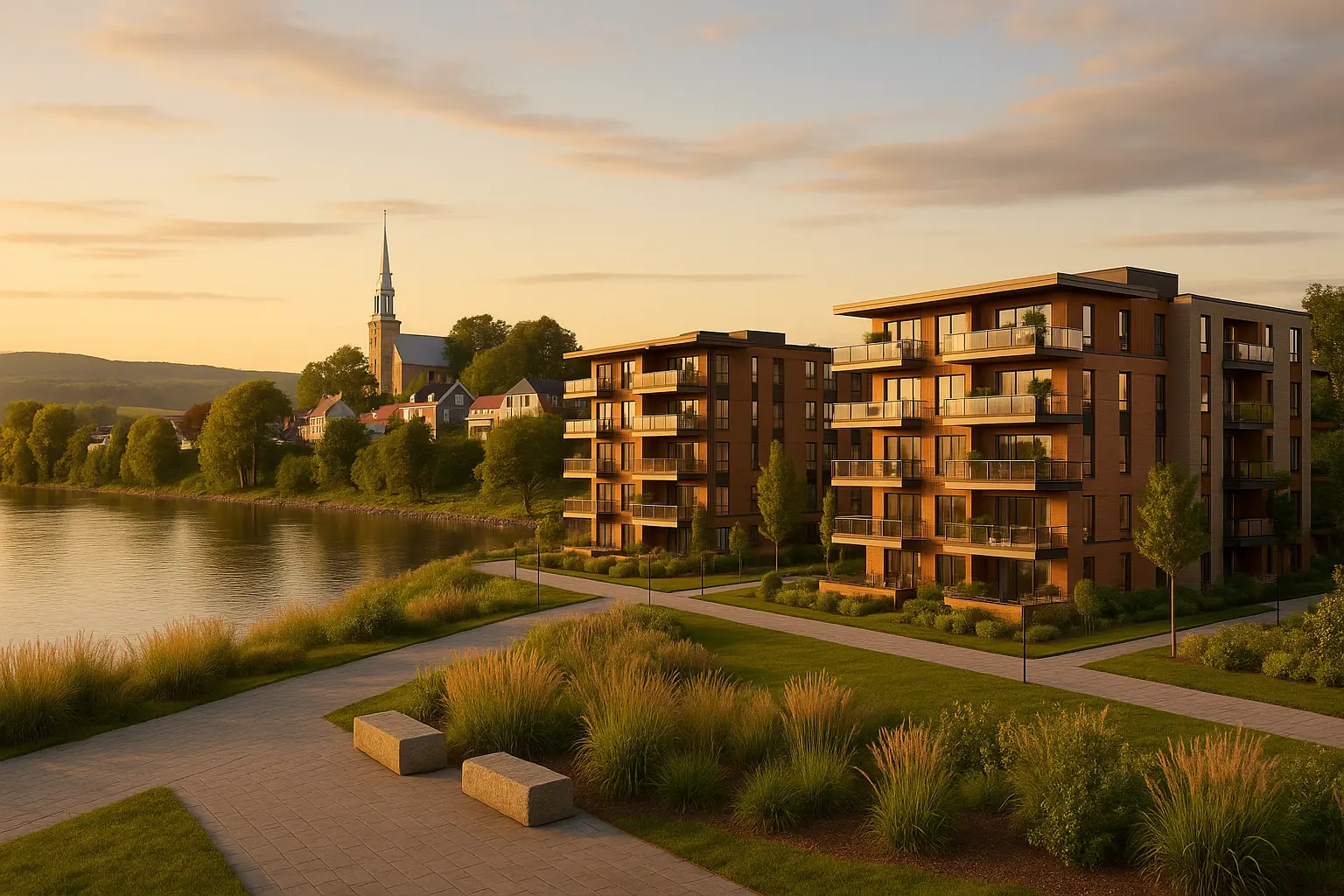 Condos neufs à louer à Cap-Santé