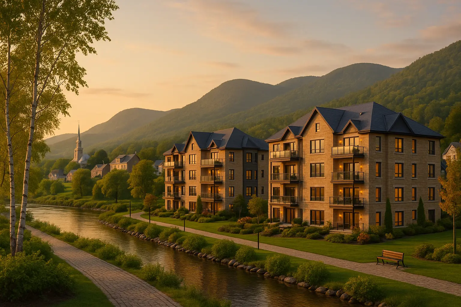 Condos neufs à louer Château-Richer