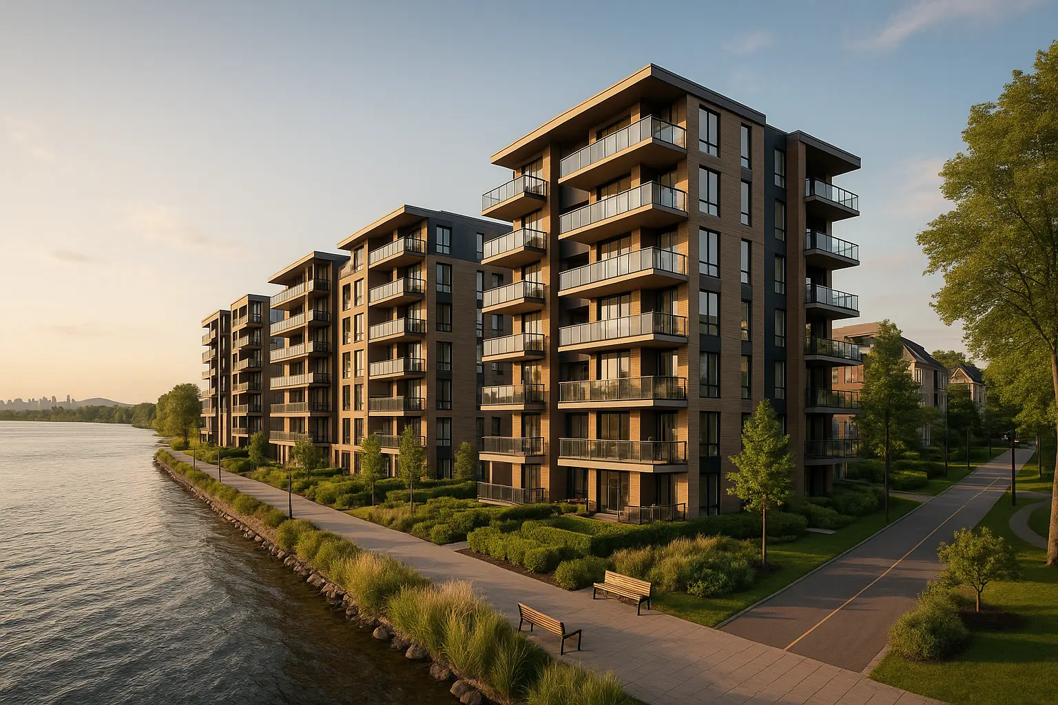 Condos neufs à louer Laval des Rapides