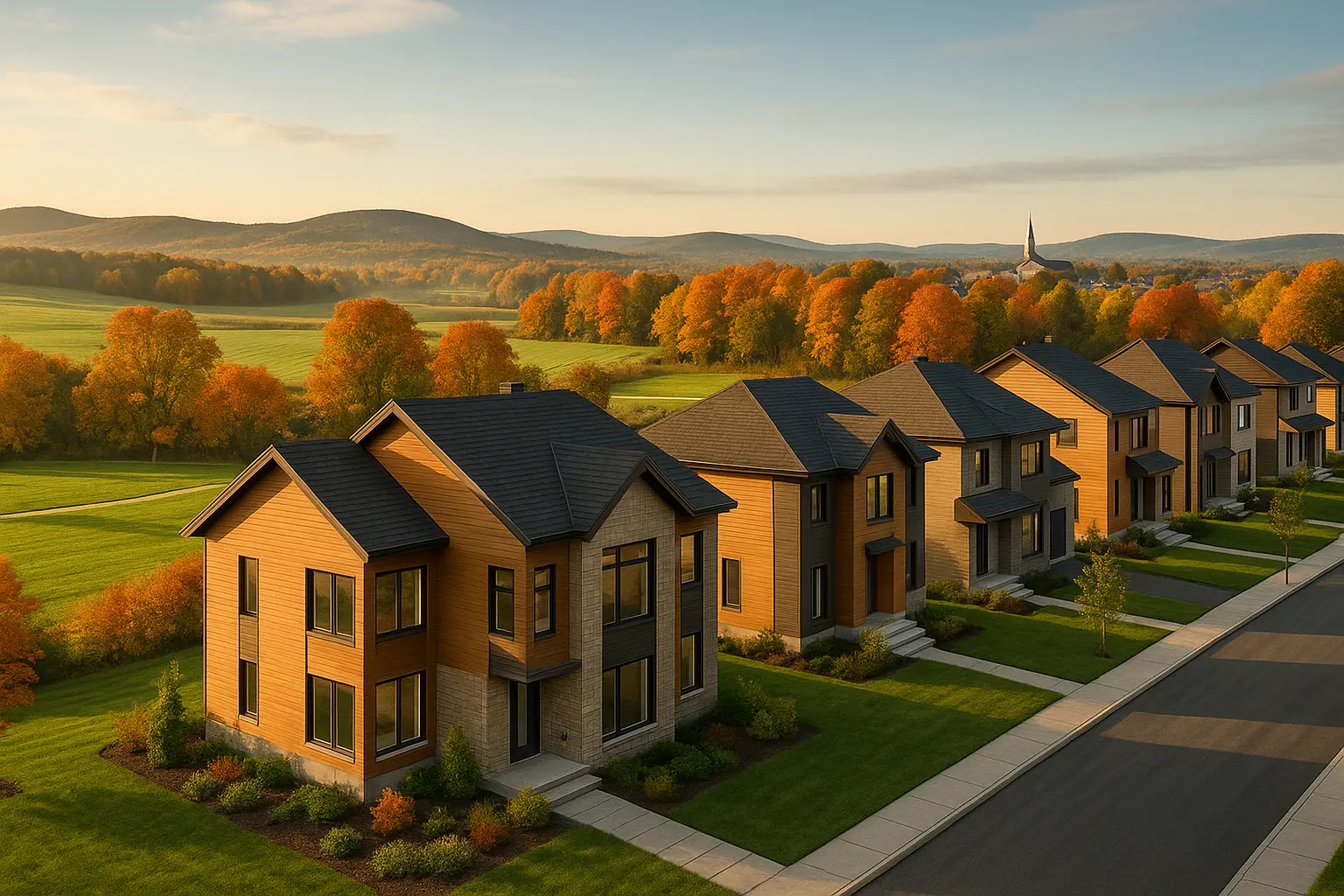 Maisons neuves à Pont-Rouge