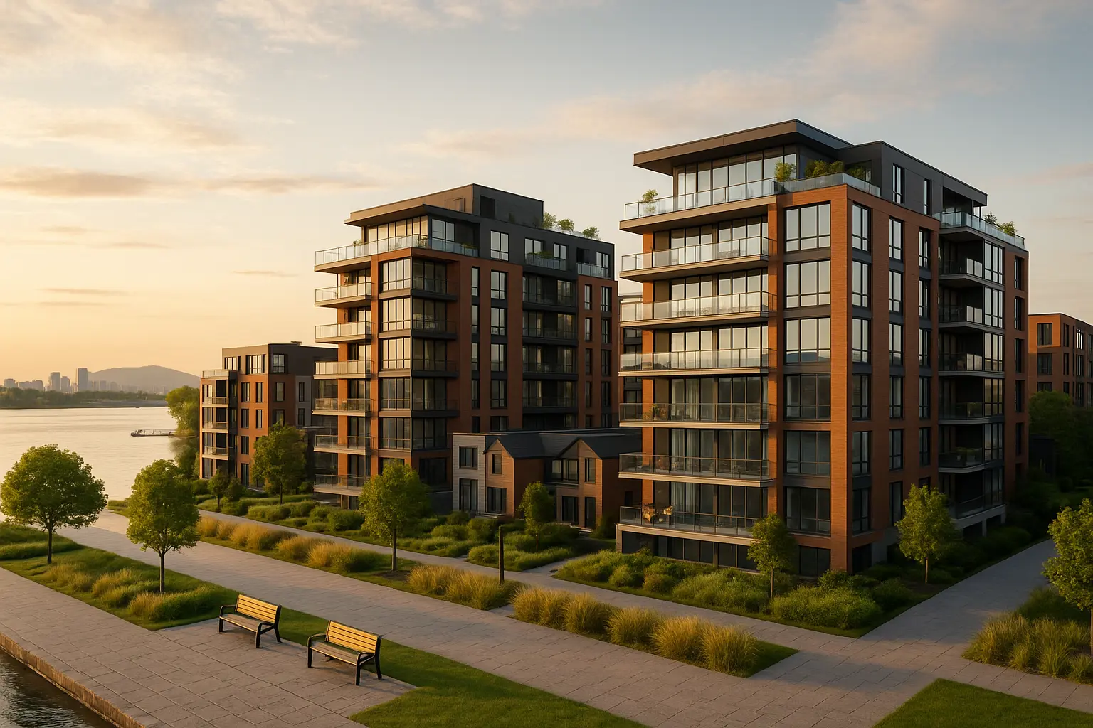 Condos neufs à louer à Verdun