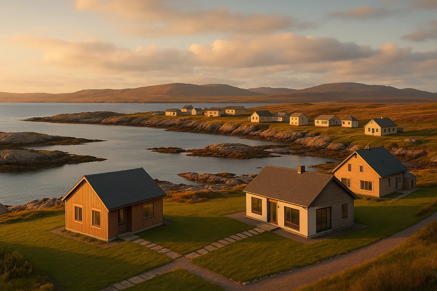 Maisons neuves à Miquelon