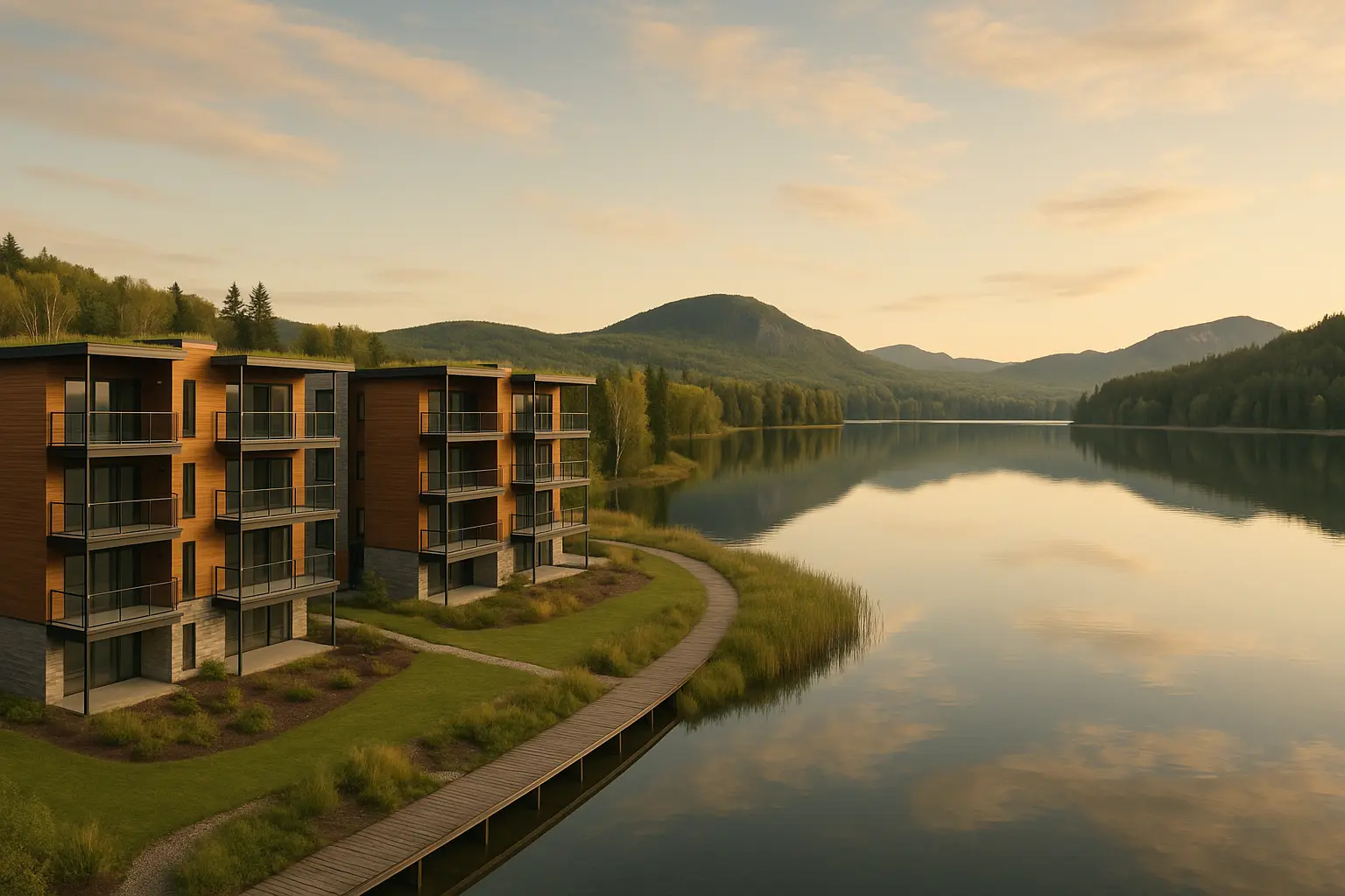 Condos neufs à louer à Pohénégamook