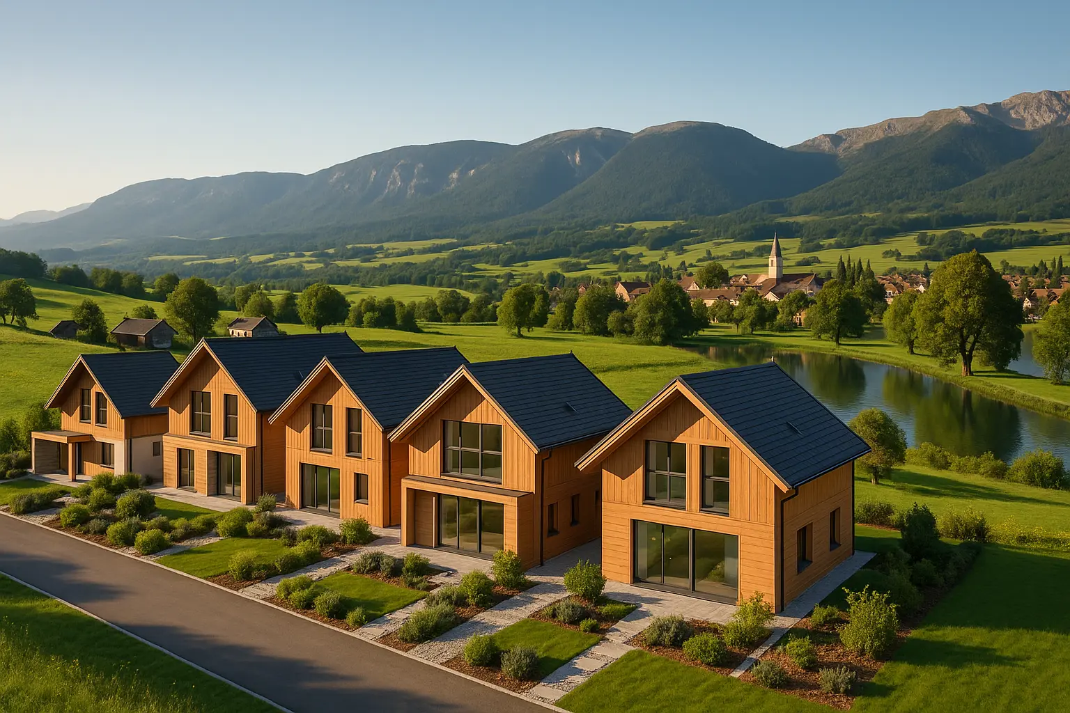 Maisons neuves à Colombier