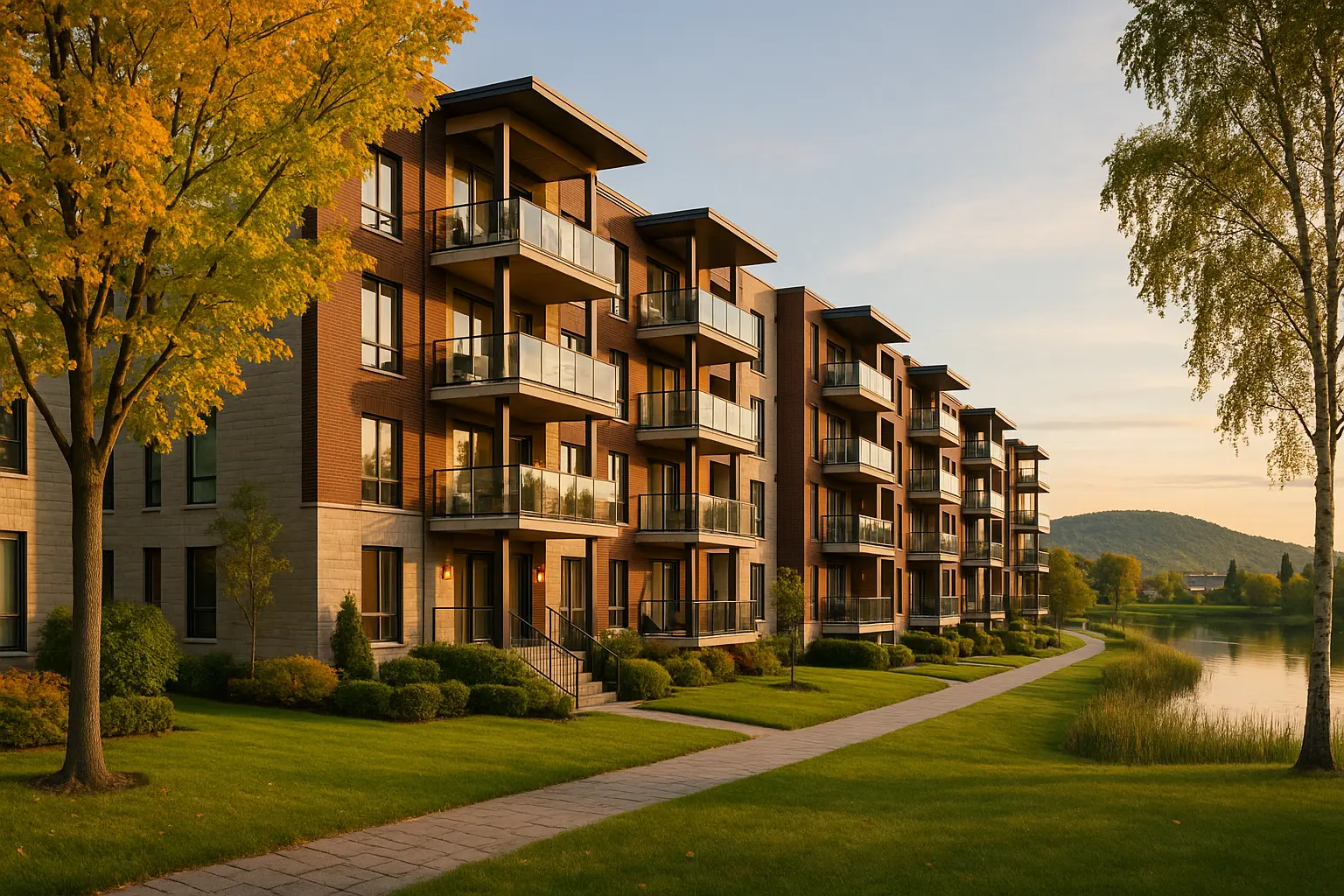 Condos neufs à louer à Rosemère