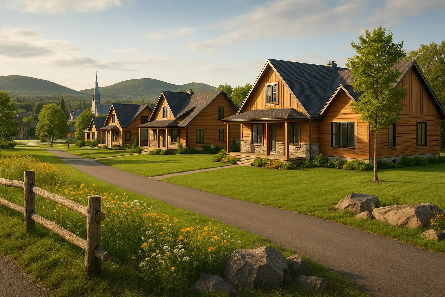 Maisons neuves à Saint-Jean-de-Matha