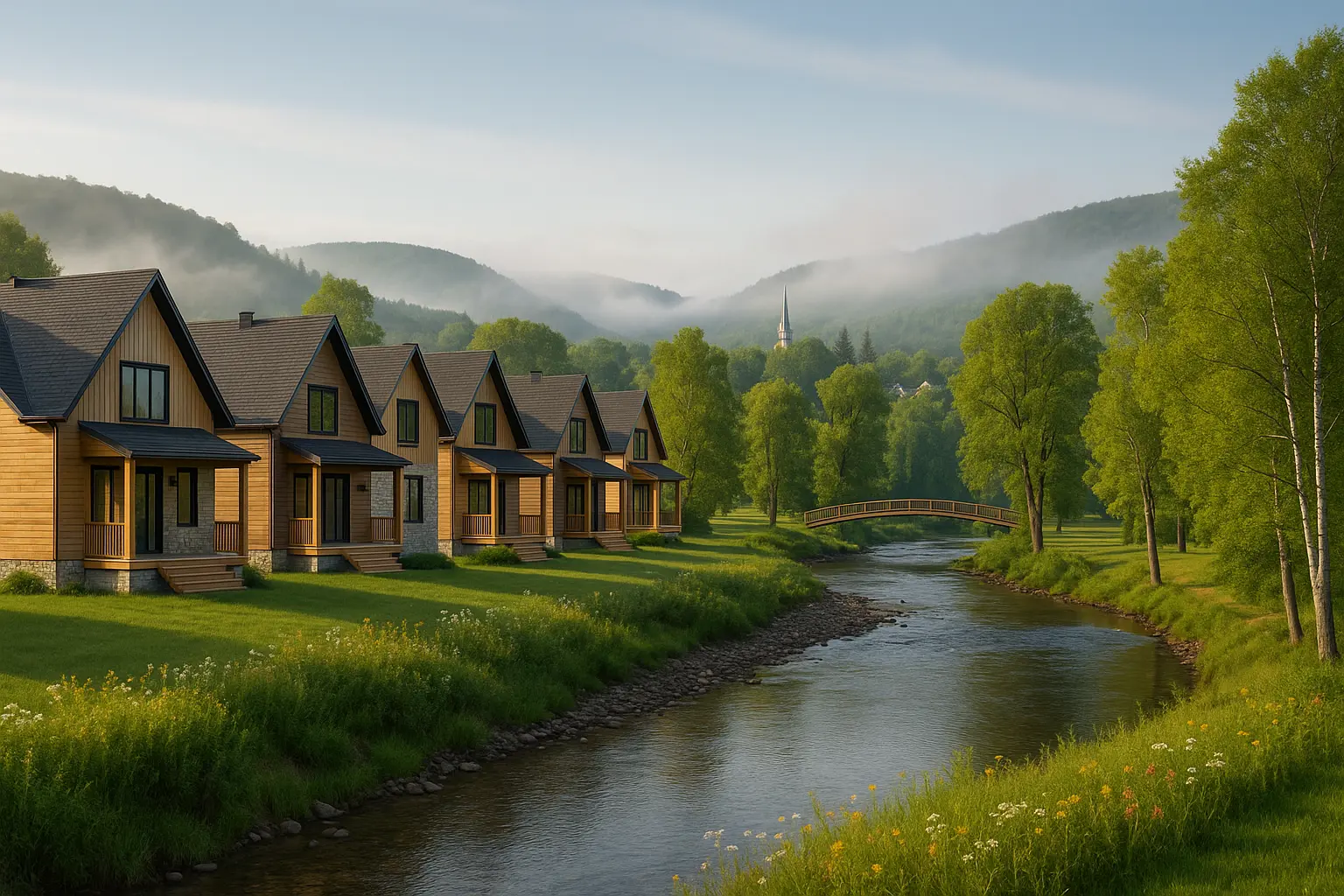 Maisons neuves à Sainte-Catherine-de-la-Jacques-Cartier
