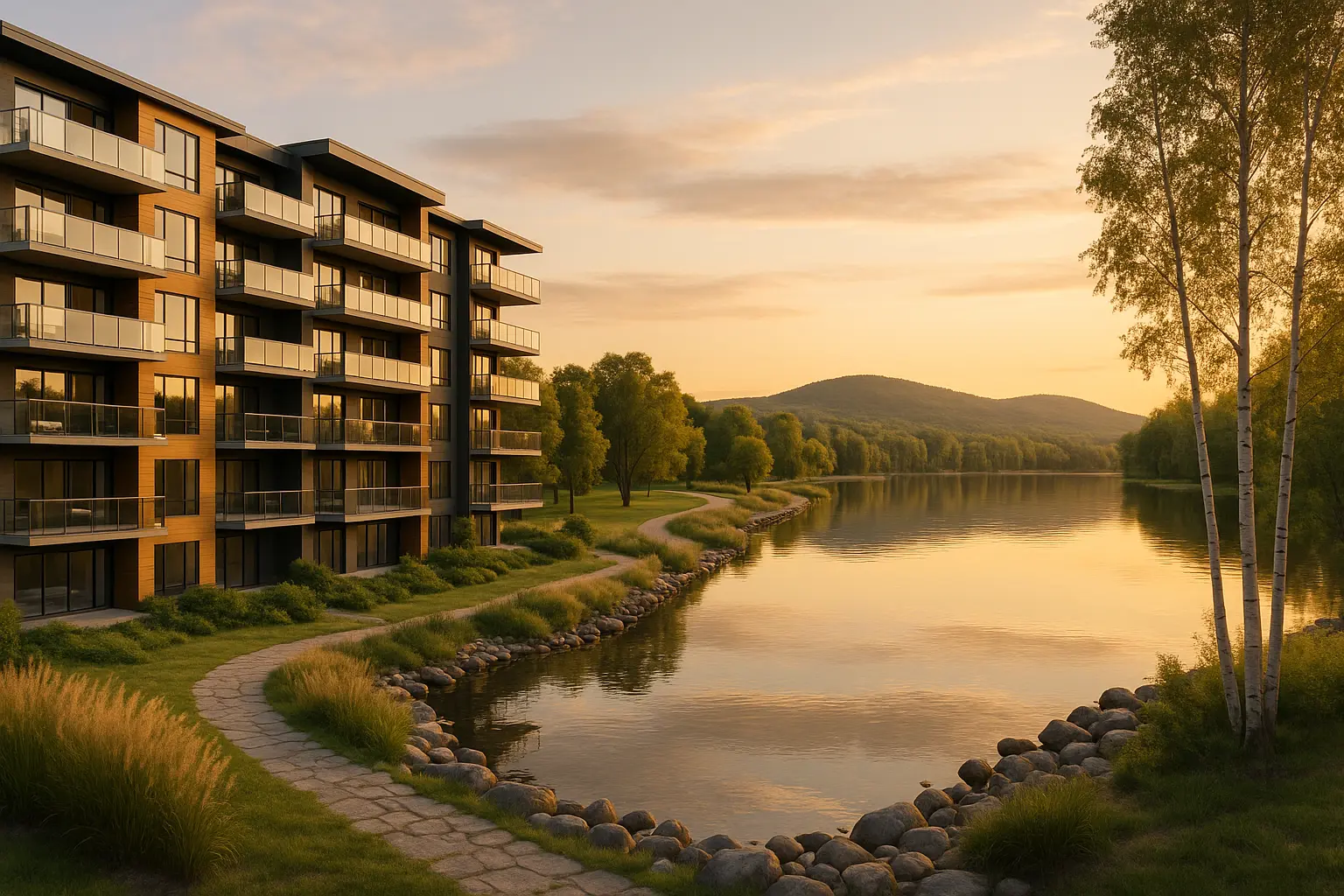 Condos neufs à louer à Bouchette