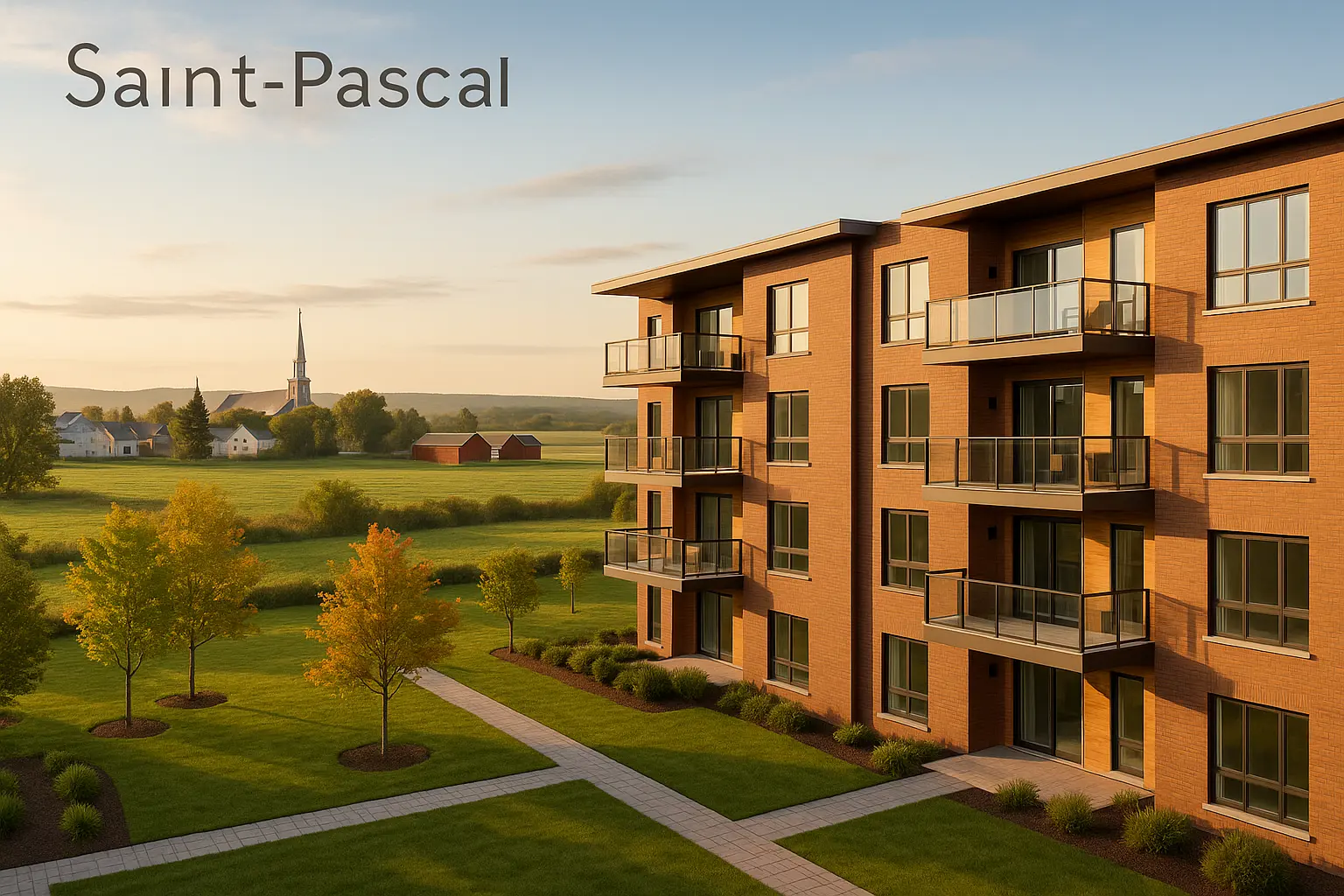 Condos neufs à louer à Saint-Pascal