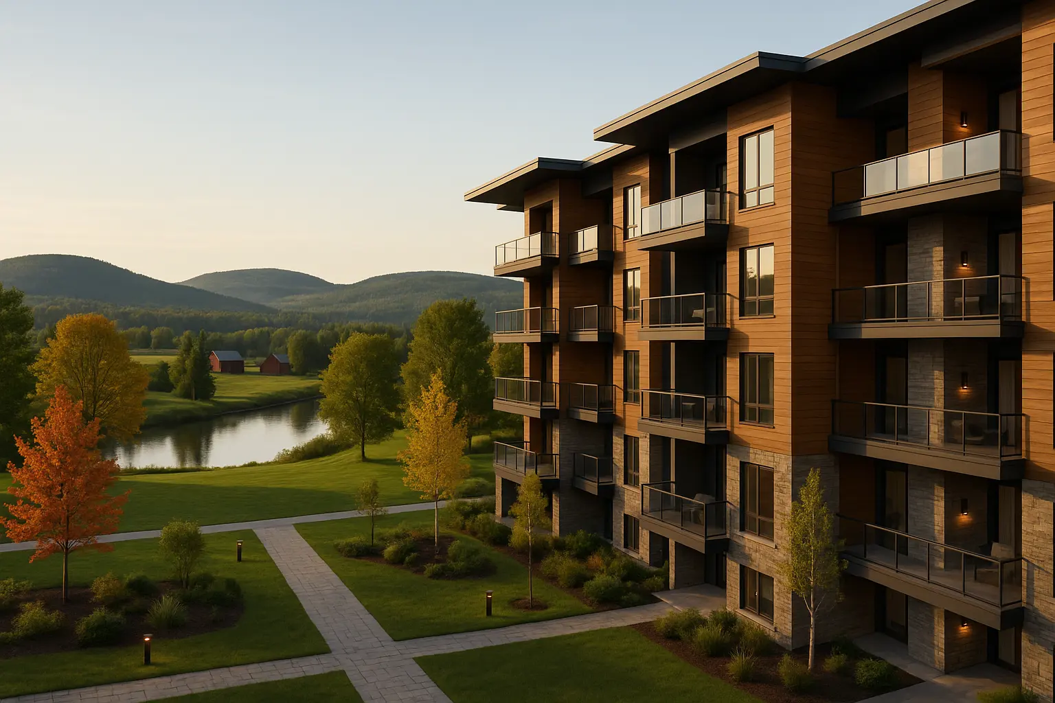 Condos neufs à louer à Hébertville