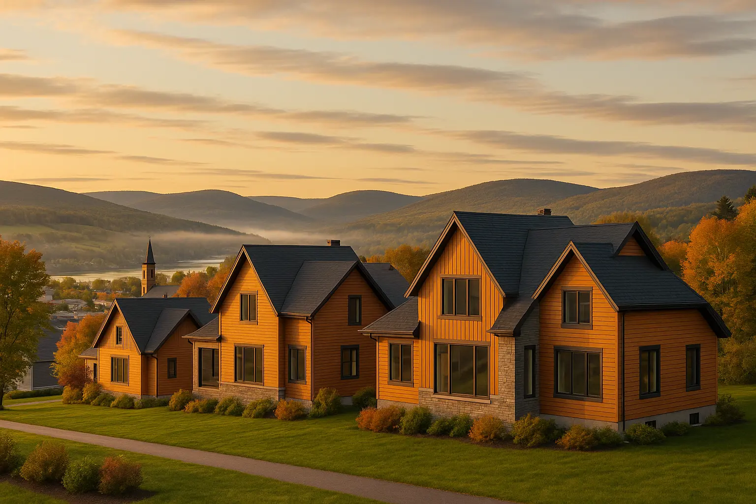 Maisons neuves à Amqui