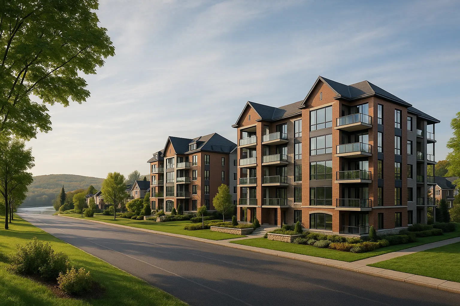 Condos neufs à louer à Lorraine