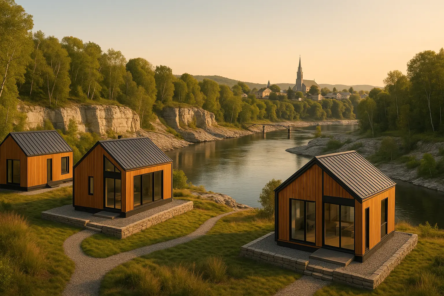 Maisons usinées à Saint-Marc-des-Carrières