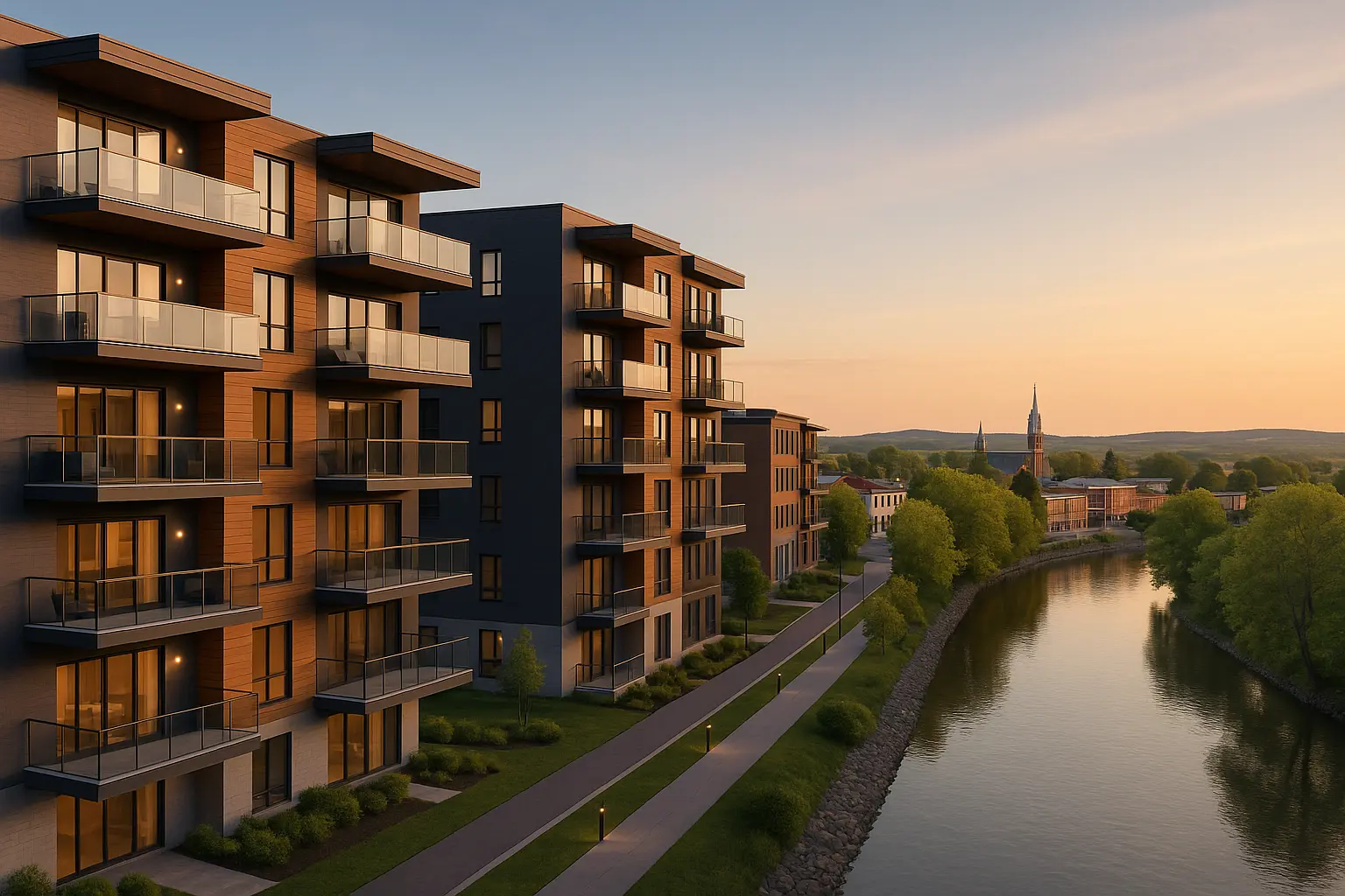 Condos neufs à louer à Charny