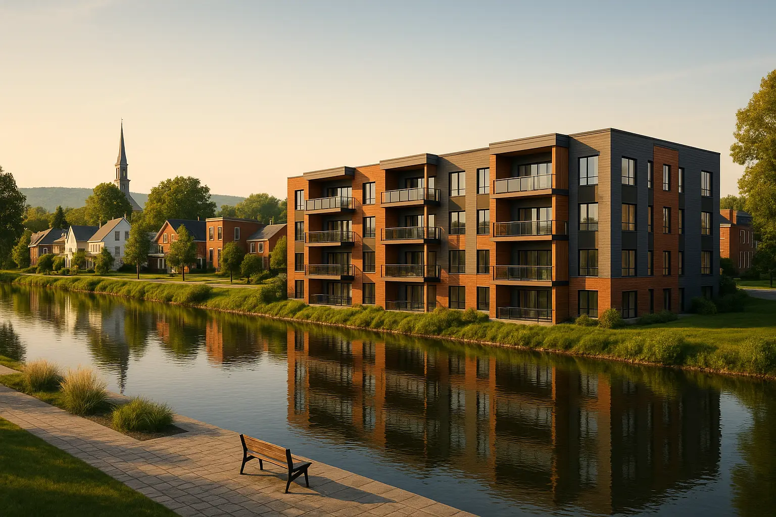 Condos neufs à louer à Daveluyville