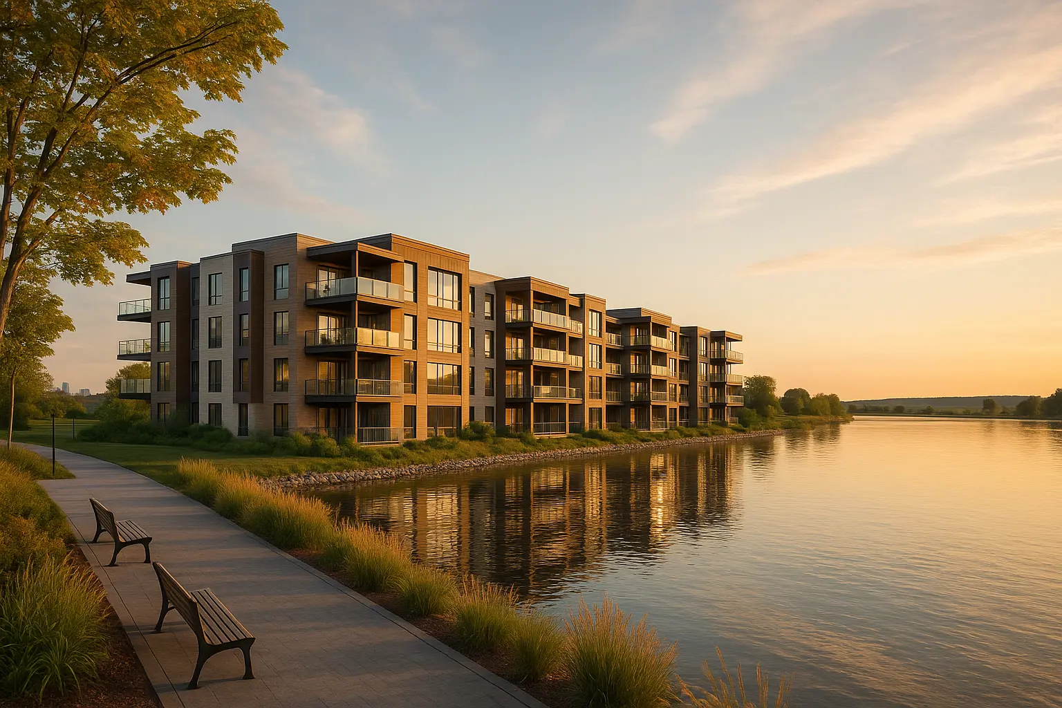 Condos neufs à louer à La Prairie