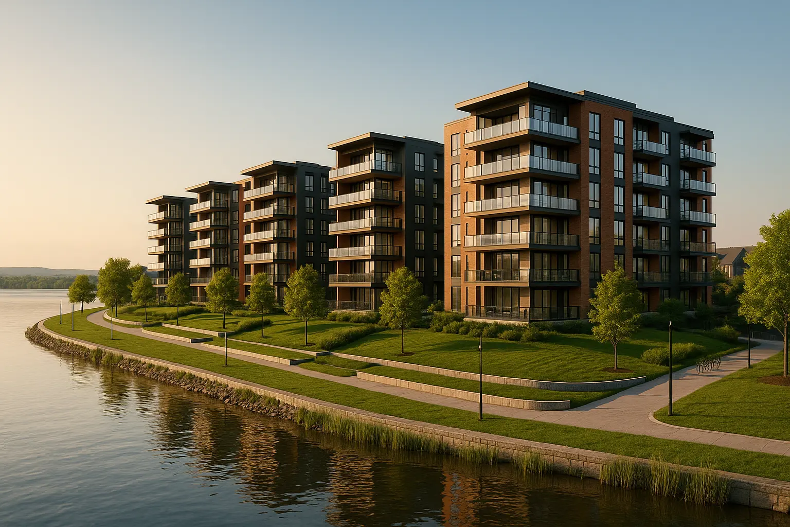 Condos neufs à louer à Candiac