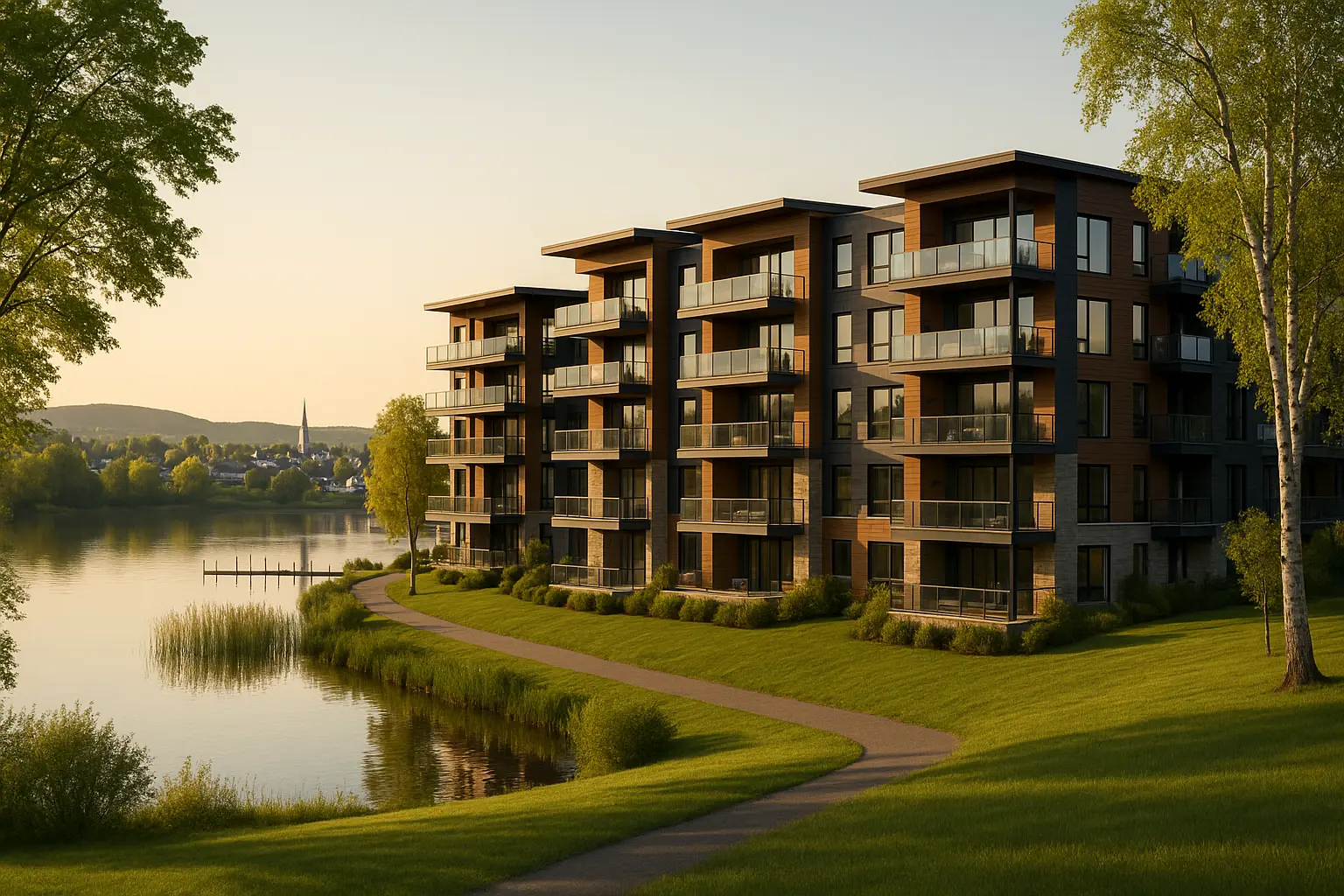 Condos neufs à louer à Saint-Augustin