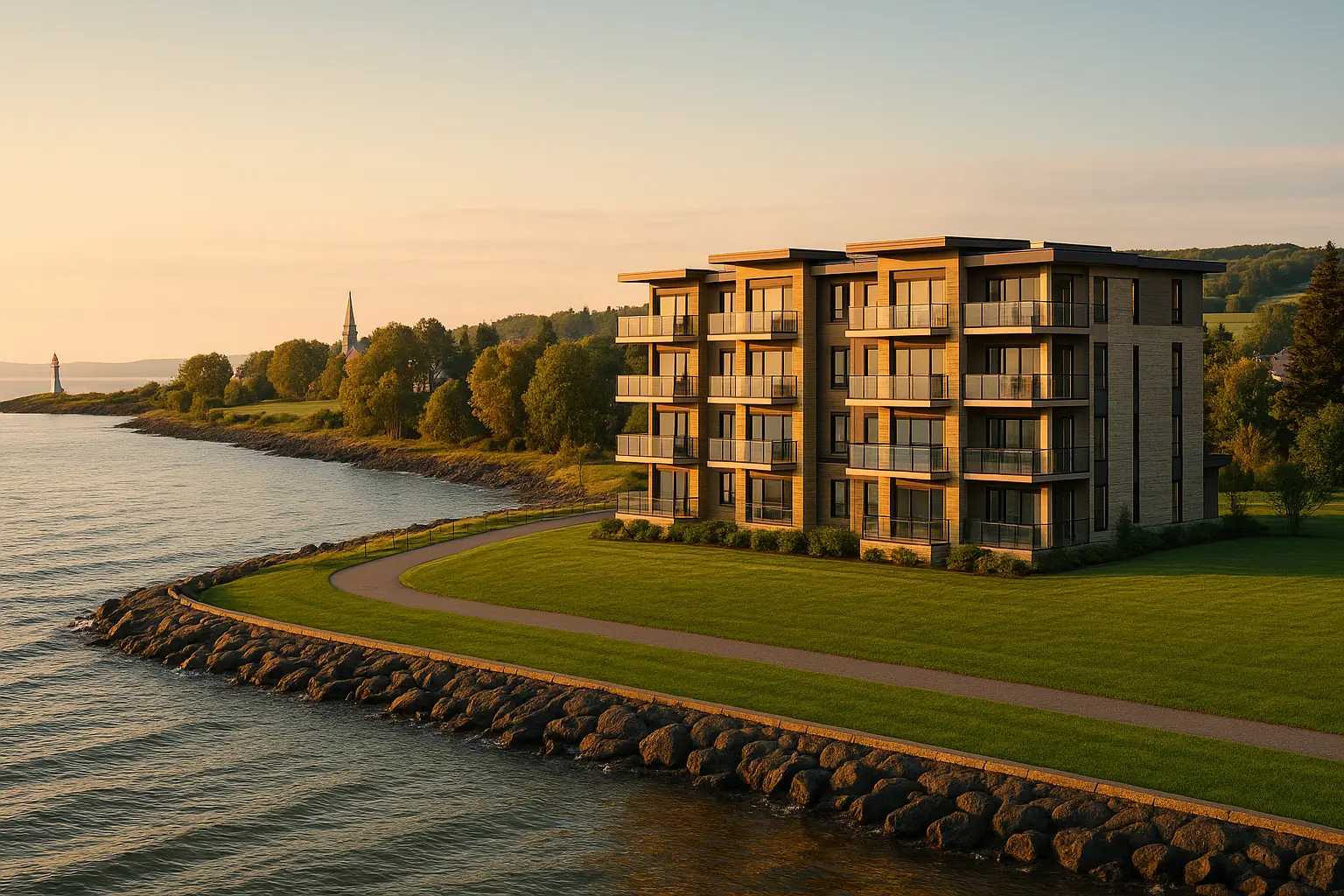 Condos neufs à louer à Cacouna