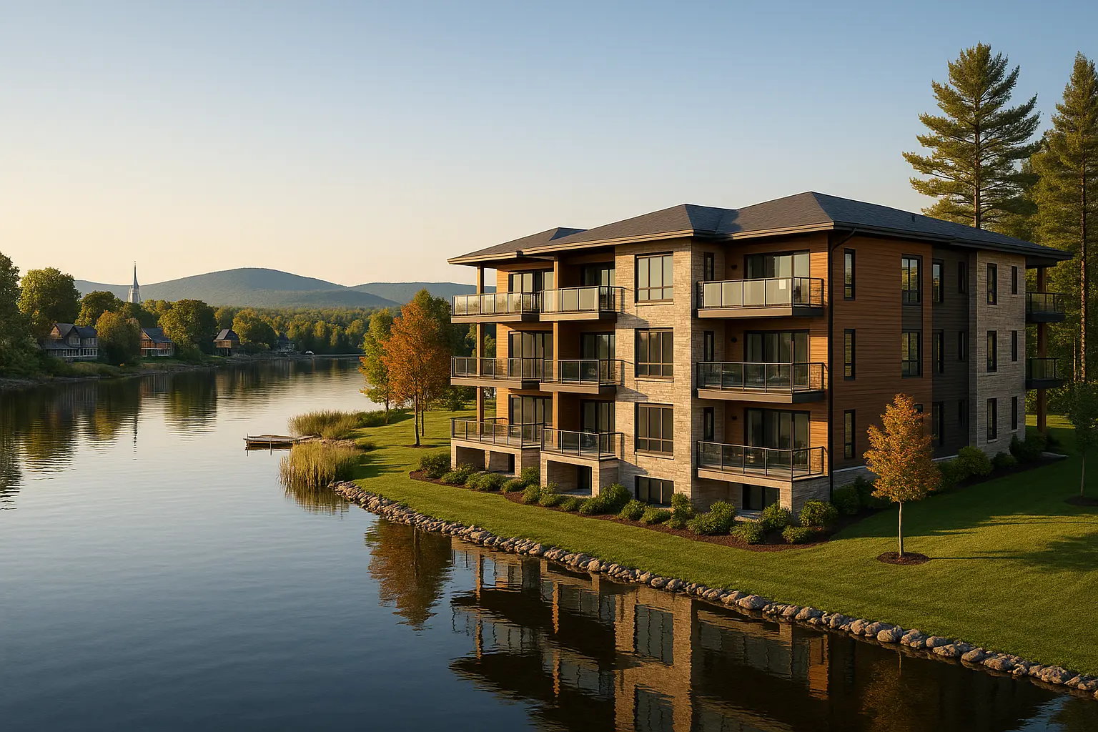 Condos neufs à louer à Beaulac-Garthby