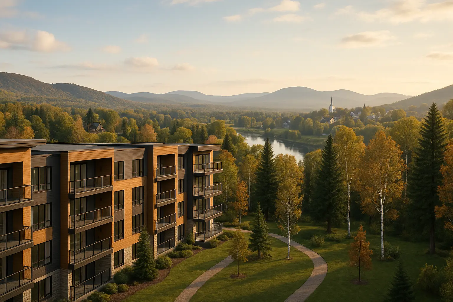 Condos neufs à louer Saint-Gérard-des-Laurentides