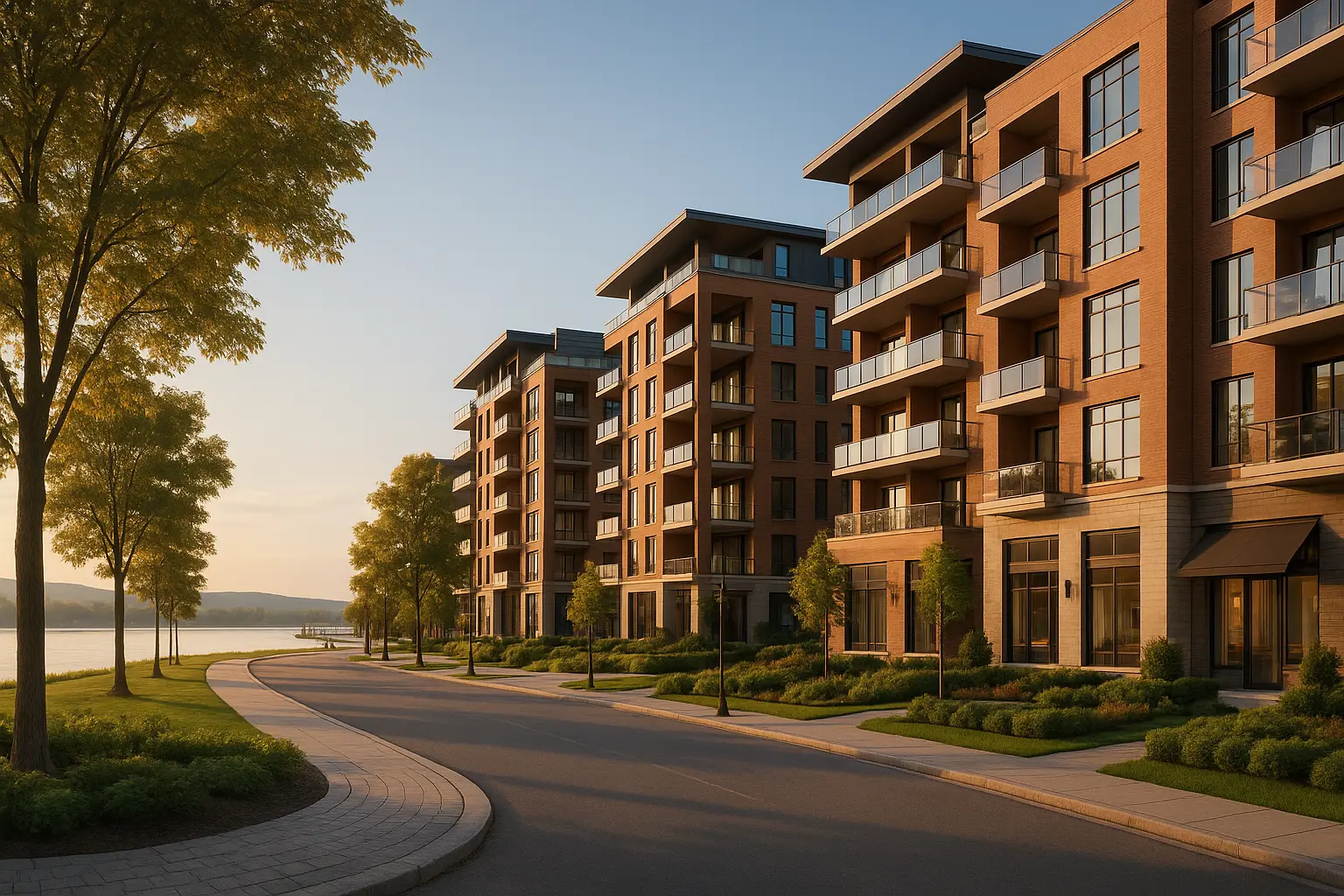 Condos neufs à louer à Champlain