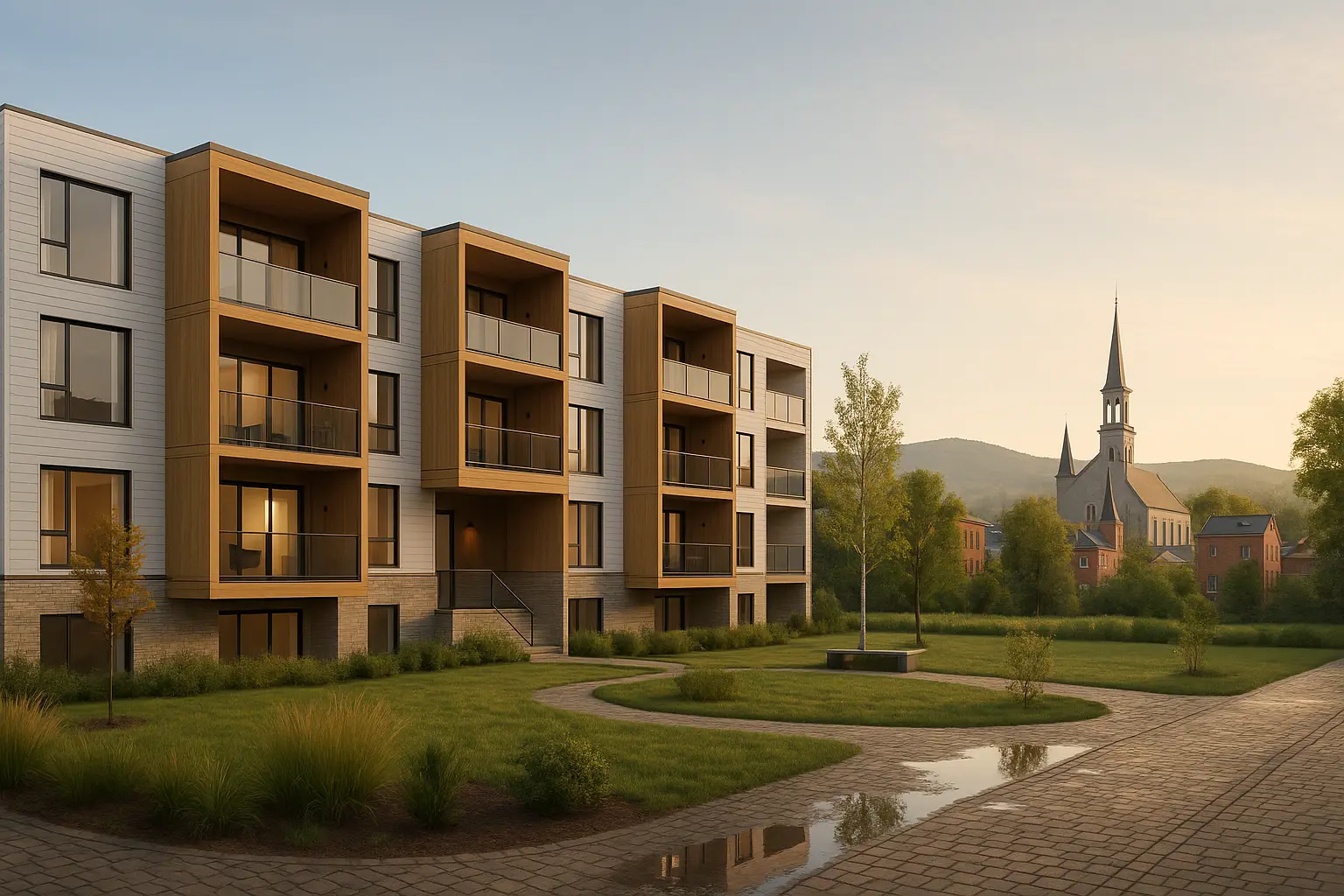 Condos neufs à louer à Auclair