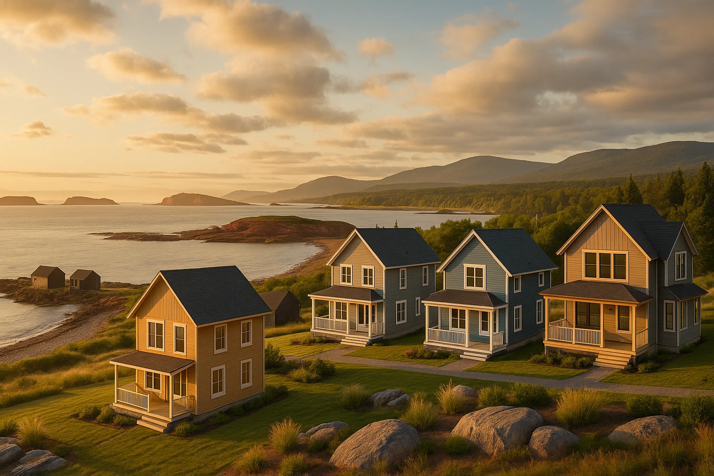 Maisons neuves en Gaspésie et Îles-de-la-Madeleine