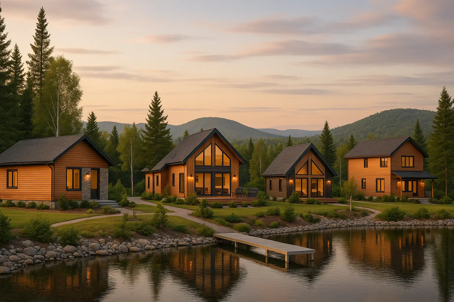Maisons neuves à Bouchette