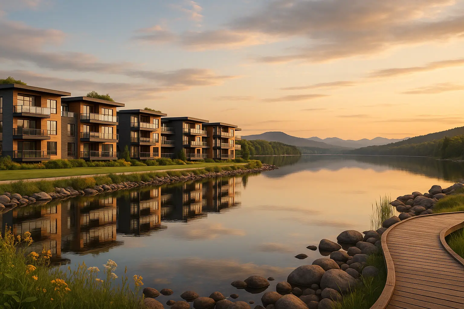 Condos neufs à louer à Saint-Bruno-Lac-Saint-Jean