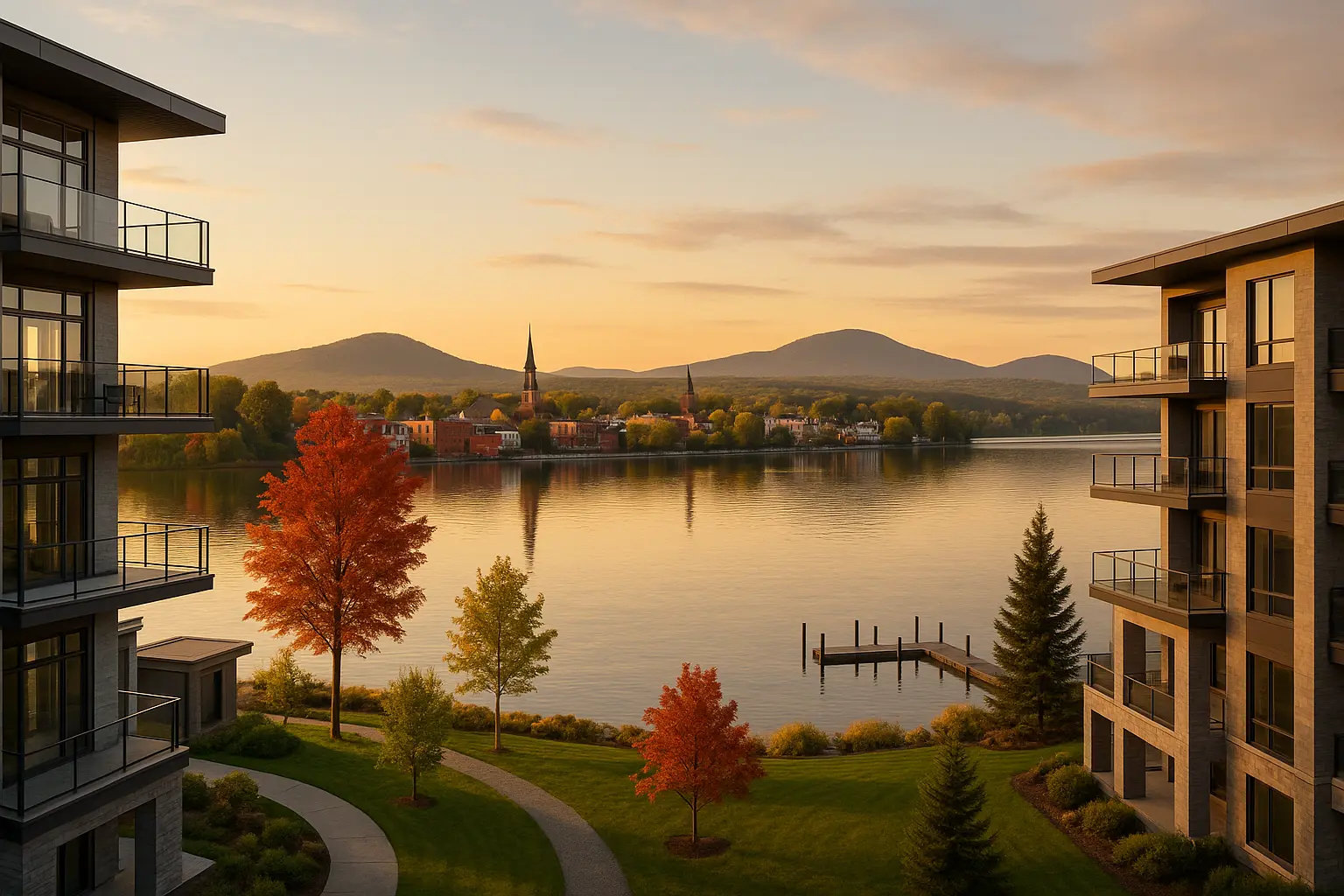 Condos neufs à louer à Magog