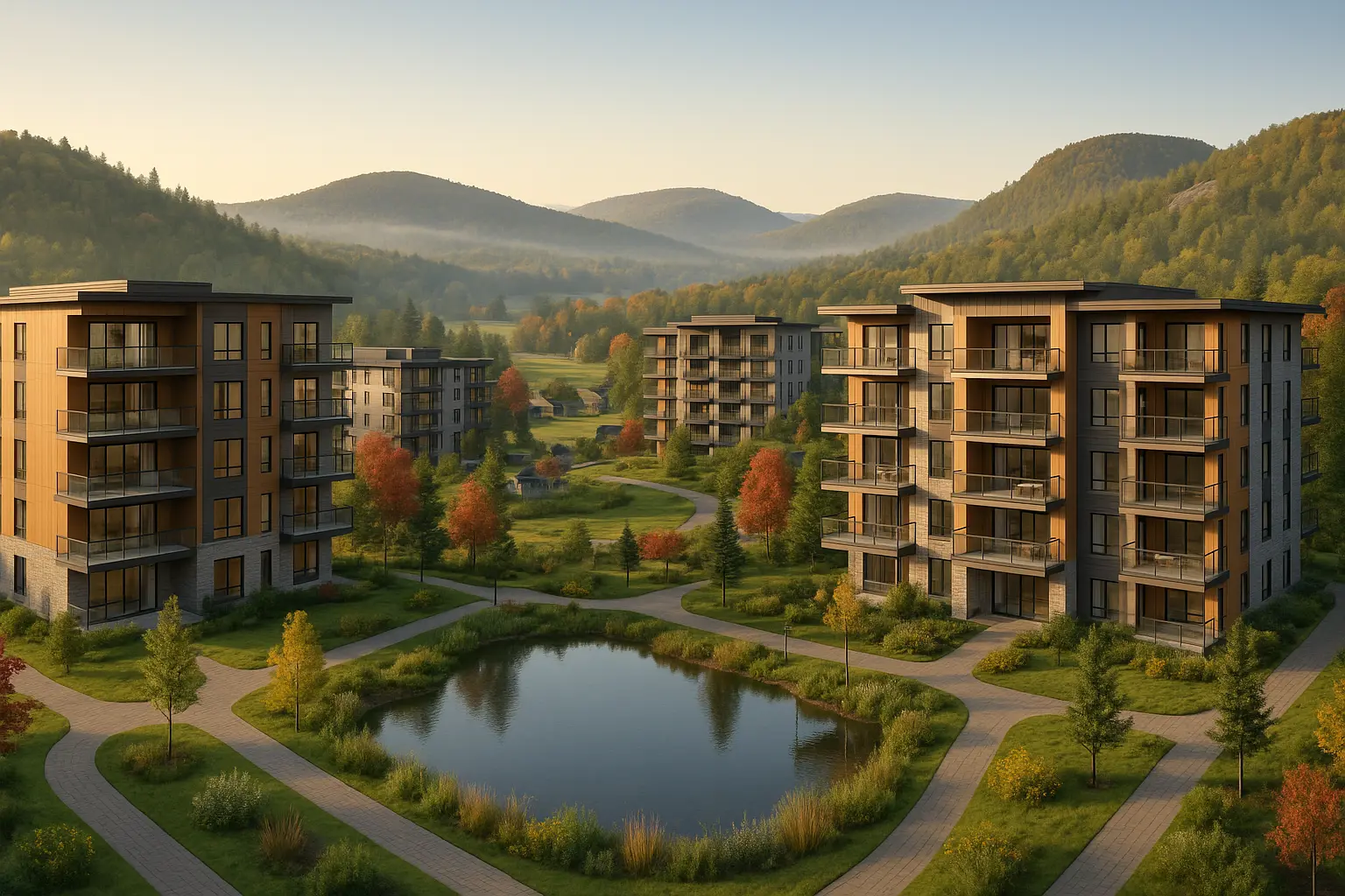 Condos neufs à louer à Saint-Calixte