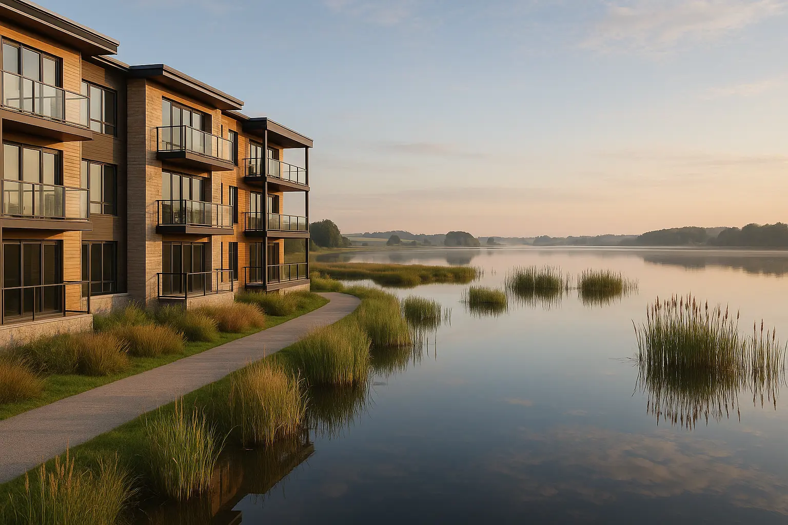 Condos neufs à louer Baie-du-Febvre